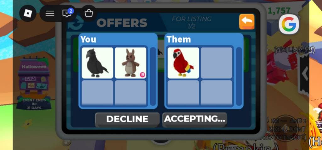 Finally got the trade i wanted