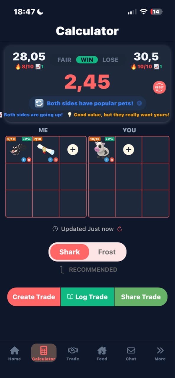 AND A HOUSE GETTING 8+ values!