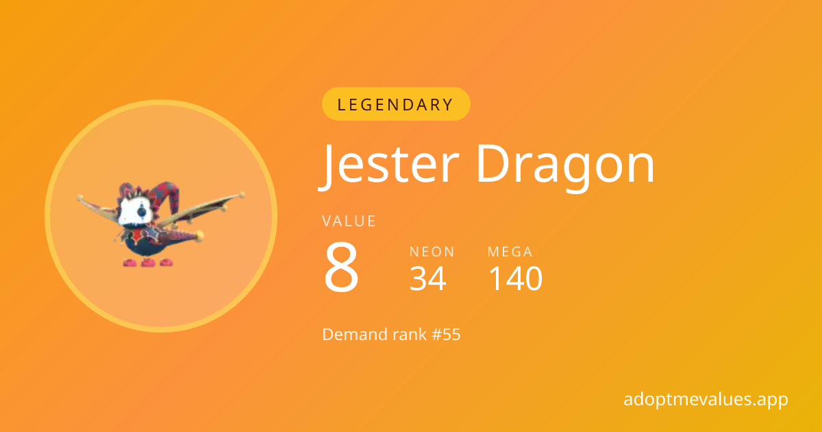 Jester Dragon Value — Adopt Me 2026 | Neon, Mega & Fly Ride